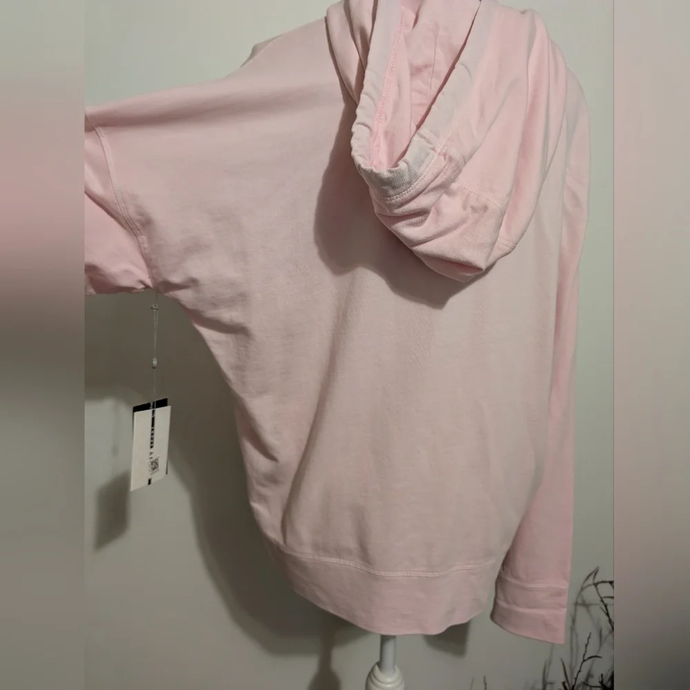 DKNY Hoodie Women's large pink Long sleeve kangaroo pockets nwt - Picture 12 of 16